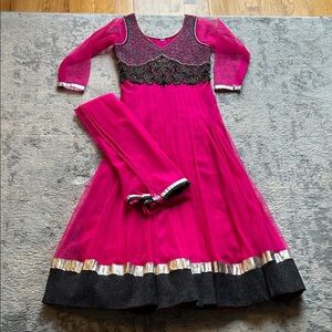 Anarkali Dress with stone and bead work